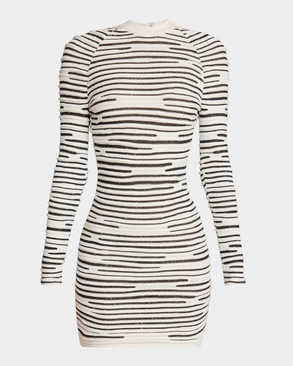 Glitter Knit Mini Bodycon Dress